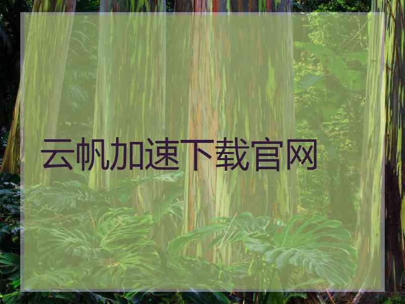 云帆加速下载官网
