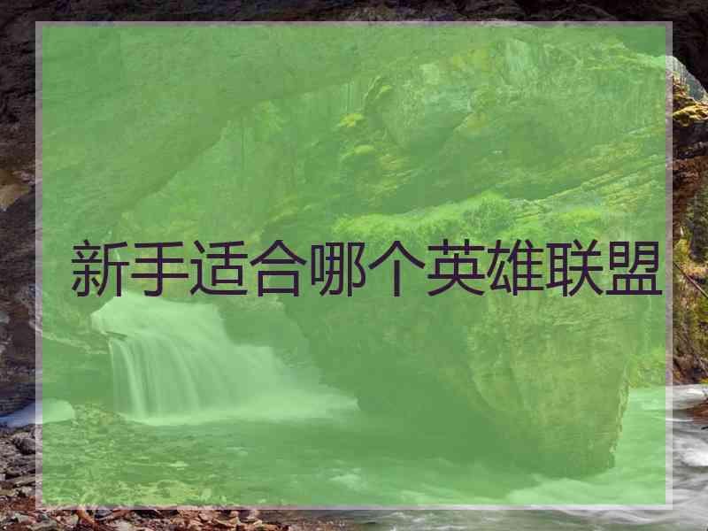 新手适合哪个英雄联盟