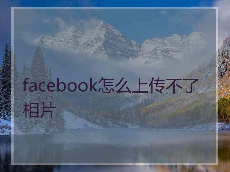 facebook怎么上传不了相片